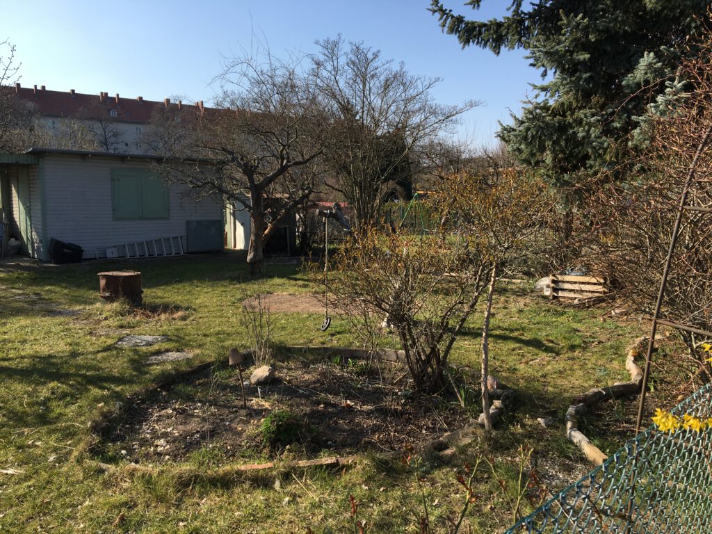 Kleingarten bei der Übergabe Kleingarten bei der Übergabe